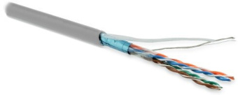 1Кабель витая пара (UTP, FTP) futp4-c5e-p26-in-lszh-gy-305 (305 м) кабель витая пара, экранир. f/utp, категория 5e, 4 пары(26 awg), многожил. (patch), lszh | 236282 | hyperline выгодная цена