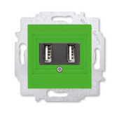 Розетки, выключатели, звонки электрические abb levit зелёный usb зарядка 2-ая | 5014h-a00040 67w | 2chh290040a6067 | abb выгодная цена