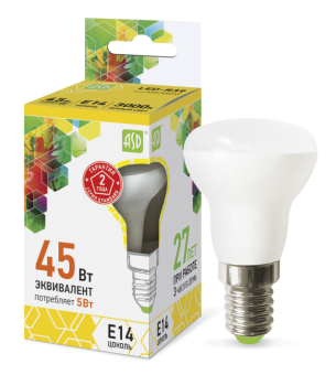 1Лампы (источники света) лампа светодиодная led-r39-standard 5вт 230в е14 3000к 450лм | 4690612006697 | asd выгодная цена