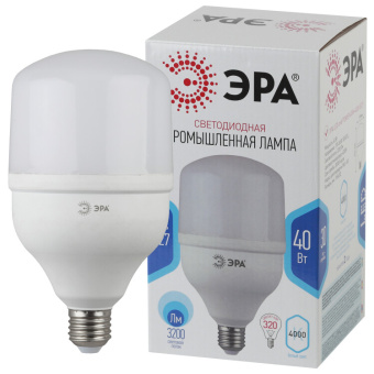 1Лампы (источники света) лампа светодиодная led power t120-40w-4000-e27 диод, колок, 40вт, нейтр, e27 | б0047732 | эра выгодная цена