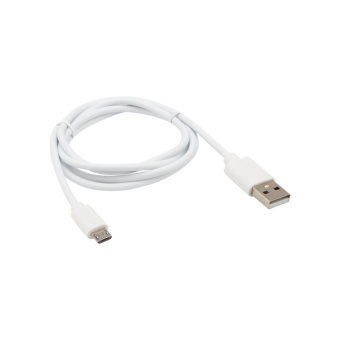 1КОМПЬЮТЕРНЫЕ АКСЕССУАРЫ usb кабель microusb длинный штекер 1 м белый | 18-4269 | rexant выгодная цена
