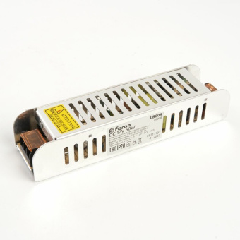 1Ленты светодиодные трансформатор электронный для светодиодной ленты 60w 12v (драйвер), lb009 | 48008 | feron выгодная цена
