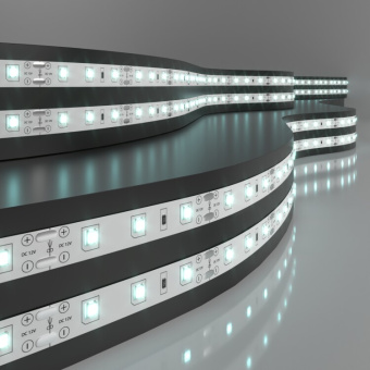 1Ленты светодиодные лента светодиодная 60led 4,8w ip20 6500k холодный белый 2835 12v 5 м в упак | a040993 | elektrostandard выгодная цена
