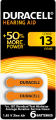 Элементы питания и аккумуляторы батарейки duracell za13-6bl | б0039180 | duracell выгодная цена
