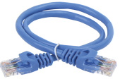 Кабель витая пара (UTP, FTP) шнур коммутационный кат.5е utp 5м синий generica | pc03-c5eu-5m-g | iek выгодная цена