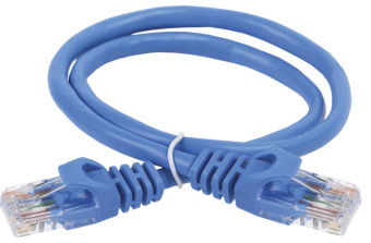 1Кабель витая пара (UTP, FTP) шнур коммутационный кат.5е utp 5м синий generica | pc03-c5eu-5m-g | iek выгодная цена