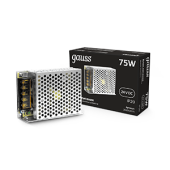 Ленты светодиодные блок питания 75w 24v ip20 1/120 | 202002075 | gauss выгодная цена