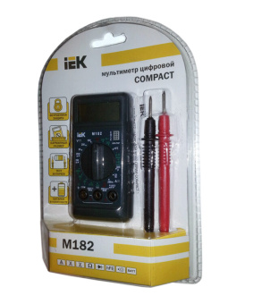 1Измерительное оборудование мультиметр цифровой compact m182  | tmd-1s-182 | iek выгодная цена