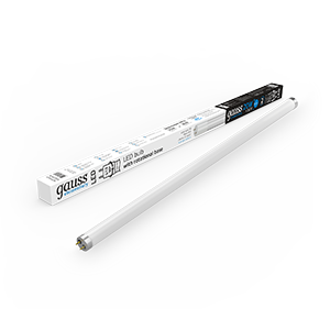 1Лампы (источники света) лампа светодиодная elementary t8 20w 1600lm 6500k g13 1200mm стекло поворотная led 1/30 | 93039-r | gauss выгодная цена