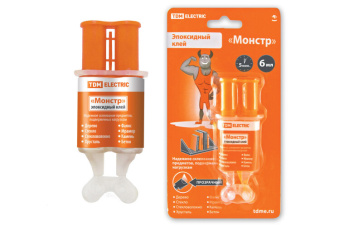 1Бытовая и строительная химия клей эпоксидный "монстр", прозрачный, шприц, 6 мл | sq0542-0006 | tdm выгодная цена