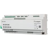 Ленты светодиодные intelligent arlight релейный модуль knx-724-sw10-din (bus, 24х10a) | 025664 | arlight выгодная цена