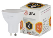 Лампы (источники света) лампа светодиодная led mr16-6w-827-gu10 эра (диод, софит, 6вт, тепл, gu10) | б0020543 | эра выгодная цена