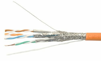 1Кабель витая пара (UTP, FTP) sfutp4-c5e-s24-in-lszh-or-305 (305 м) кабель витая пара sf/utp, категория 5e, 4 пары(24 awg),одножил. (solid) lszh| 376326 | hyperline выгодная цена