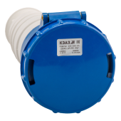 Разъемы промышленные розетка 233-63а-6h-220ac-2p+pe-ip67 | 222762 | кэаз выгодная цена