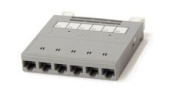 Оптические компоненты СКС кассета pptr-css-1-6xrj45-c6a-sh-stl для медных претерминированных решений, 6 экранированных портов rj-45 категории 6a | 235662 | hyperline выгодная цена