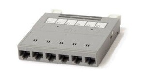 1Оптические компоненты СКС кассета pptr-css-1-6xrj45-c6a-sh-stl для медных претерминированных решений, 6 экранированных портов rj-45 категории 6a | 235662 | hyperline выгодная цена