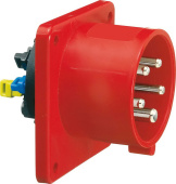 Разъемы промышленные вилка настенная 16а 5р 400v ip44 quick-connect 28026 i 28026-bals i bals выгодная цена