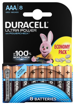 1Элементы питания и аккумуляторы батарейки duracell lr03-8bl ultra | б0038765 | duracell выгодная цена