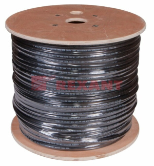 1Кабель витая пара (UTP, FTP) кабель ftp 4pr 24awg cat5e 305м outdoor + трос*1 | 01-0144 | rexant выгодная цена