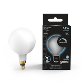 Лампы (источники света) лампа светодиодная filament g200 14w 1170lm 4100к е27 milky диммируемая led 1/4 | 153202214-d | gauss выгодная цена