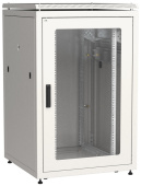 Шкафы и стойки телекоммуникационные 19 linea n 24u 800х800мм стекл. пер. дв. задн. металл. сер. | ln35-24u88-gm | itk выгодная цена