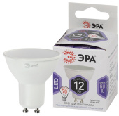Лампы (источники света) лампа светодиодная led mr16-12w-860-gu10 (диод, софит, 12вт, холод, gu10) (10/100/4200) | б0049076 | эра выгодная цена