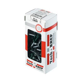 1Крепёж саморез кр св. 4,8х51 ral-6005 (тёмно-зеленый) (60 шт) - коробка ( 0,45 кг) | 125558 | tech-krep выгодная цена
