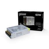 Ленты светодиодные блок питания для светодиодной ленты led strip ps 60w 12v ip20 | 202003060 | gauss выгодная цена