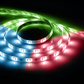 Ленты светодиодные лента светодиодная ls607/ 60smd(5050)/м 14.4вт/м 12v 5000*10*3мм rgb, ip65 | 27651 | feron выгодная цена