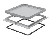 Системы для прокладки кабеля в полах усиленная кассетная рамка rk sl2 282x282x25 мм (сталь) (rk sl2 v2 25) | 7405936 | obo bettermann выгодная цена