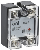 Реле реле твердотельное oss-2 25а 380в ac 3-32в dc oni | oss-2-3-25-b | oni выгодная цена