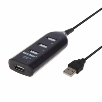 1КОМПЬЮТЕРНЫЕ АКСЕССУАРЫ разветвитель usb 2.0 на 4 порта | 18-4105 | rexant выгодная цена