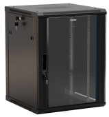 Шкафы и стойки телекоммуникационные 19 twb-1845-sr-ral9004 шкаф настенный 19-дюймовый (19"), 18u, 908x600х450мм, металлич. дверь с замком, две боковые панели, черн.| 395316 | hyperline выгодная цена