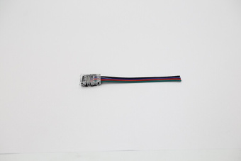 1Ленты светодиодные аксессуар коннектор для светодиодной 4pin with wire for varton led strip rgb 10mm ( strip connection to supply power) | v4-r0-70.0024.str-0002 | varto выгодная цена