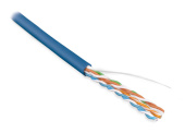 Кабель витая пара (UTP, FTP) uutp4-c5e-s24-in-lszh-bl-100 (100 м) кабель витая пара, неэкран. u/utp, категория 5e, 4 пары (24 awg), одножил. (solid) | 273506 | hyperline выгодная цена