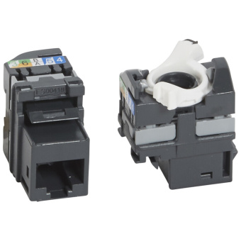 1Шкафы и стойки телекоммуникационные 19 keystone rj45 utp cat. 6 | 033181 | legrand выгодная цена