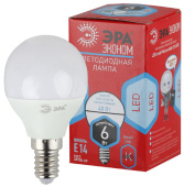 Лампы (источники света) лампа cветодиодная eco led p45-6w-840-e14 (диод, шар, 6вт, нейтр, e14) (10/100/3000) | б0019077 | эра выгодная цена