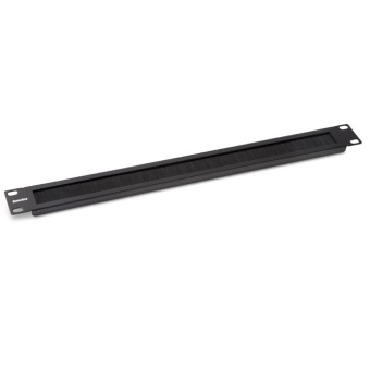 1Шкафы и стойки телекоммуникационные 19 bpb19-1u-ral9005 фальш-панель на 1u, с щеточным вводом, цвет черный (ral 9005) | 52601 | hyperline выгодная цена