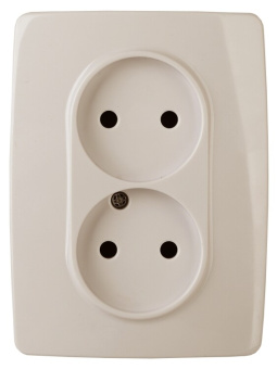 1Розетки, выключатели, звонки электрические розетка 2x2p 16a-250в ip20 эра12 слоновая кость | б0031239 | эра выгодная цена