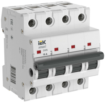 1Модульное оборудование (выключатели, УЗО, АВДТ,  УЗДП) armat выключатель нагрузки swn 4p 16а | ar-swn-4-016 | iek выгодная цена