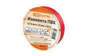 Изделия для монтажа и опрессовки кабеля изолента пвх 0,13*15мм красная 20м | sq0526-0013 | tdm выгодная цена