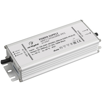 1Ленты светодиодные блок питания arpj-uh362800-pfc (100w, 2.8a) | 024279 | arlight выгодная цена
