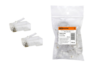 1Разъемы RJ разъем rj-45 utp для кабеля кат. 5е, 8p8c (100шт) | sq0561-0002 | tdm выгодная цена