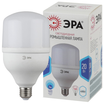 1Лампы (источники света) лампа светодиодная промышленная led power t80-20w-6500-e27 (диод, колок, 20вт, хол, e27) (40/800) (40/1280) | б0049588 | эра выгодная цена