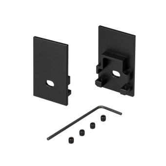 1Ленты светодиодные заглушка sl-comfort-2542 black c отверстием (arlight, металл) | 031737 | arlight выгодная цена