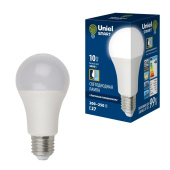 Лампы (источники света) лампа светодиодная led-a60-10w/4000k/e27/ps pls10wh led с датчиком освещенности. "груша" мат.. 4000к | ul-00005710 | uniel выгодная цена