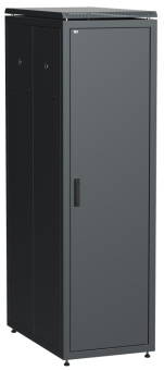 1Шкафы и стойки телекоммуникационные 19 шкаф сетевой 19" linea n 33u 600х1000 мм металлические двери черный | ln05-33u61-mm | itk выгодная цена