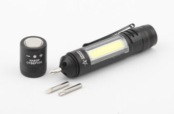 1Фонари фонарь универсальный 1хled (cob) 1хааа mb-702 сапер армия россии 1,5вт отвертки, магнит, клипса | б0030200 | эра выгодная цена