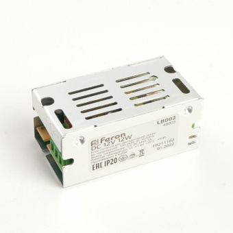 1Ленты светодиодные трансформатор электронный для светодиодной ленты 12w 12v (драйвер), lb002 | 48005 | feron выгодная цена