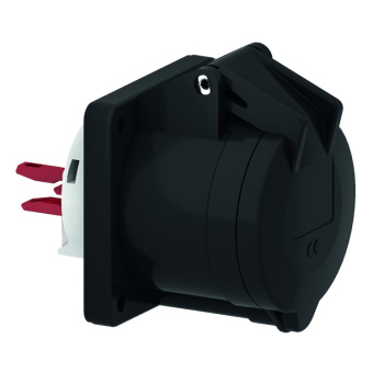1Разъемы промышленные розетка панельная 3р(2p + pe) 32а 230 qc ip44 i 130272-bals i bals выгодная цена